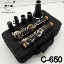MFC Профессиональный Bb кларнет 650 бакелит кларнет никель серебряный ключ Музыкальные инструменты Чехол мундштук аксессуары для тростей