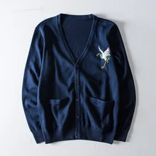 Зимний модный стильный мужской вязаный свитер с v-образным вырезом, облегающие приталенные свитера, Повседневный свитер, пальто, зимняя одежда для мужчин