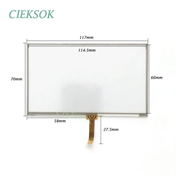 

117x70mm 5.0 inch GPS Touch Screen Panel Digitizer A0873E-G 4pin For Handwritten GPS Navigator Replacement Screen Panel