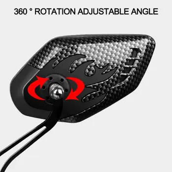 

1 Pair Motorcycle Electric Bicycle Mountain Bike Rearview Mirror Large Screen Aluminum Alloy Rearview Mirror Riding Equipment