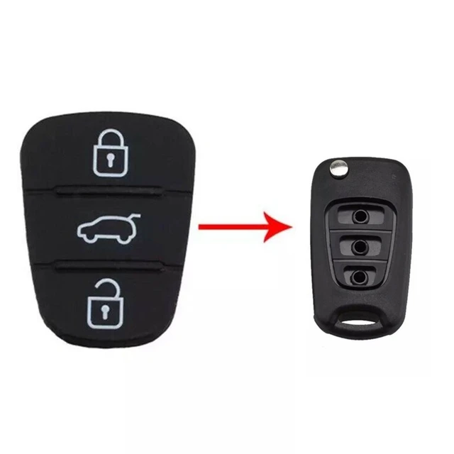 1* Key Button Cover Replacement Rubber Key Pad For HYUNDAI KIA I20