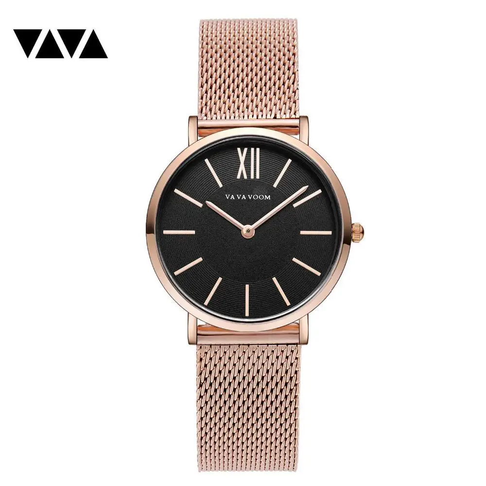Montre Femme 2019 Luxury Brand Rose Gold Women Watches Fashion Ladies Ultra-thin Quartz Clock Mesh Waterproof Female Wristwatch | Наручные
