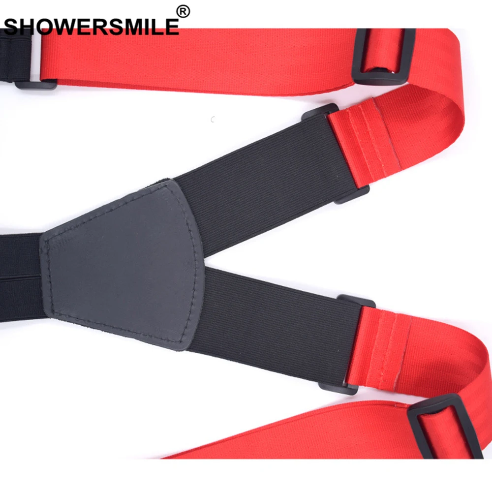 SHOWERSMILE широкие подтяжки 5 см мужские для брюк высокое качество размера плюс 6