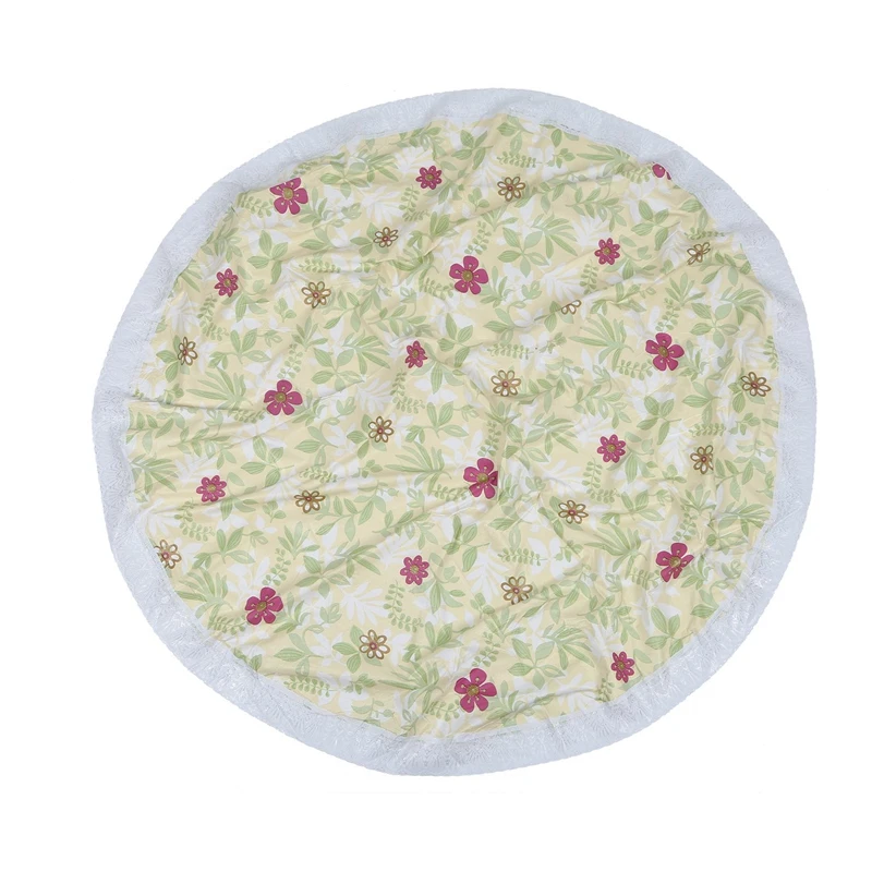 Promotion! PVC Pastoral round table cloth waterproof Oilproof non wash plastic pad plus velvet anti hot coffee tablecloth(152cm