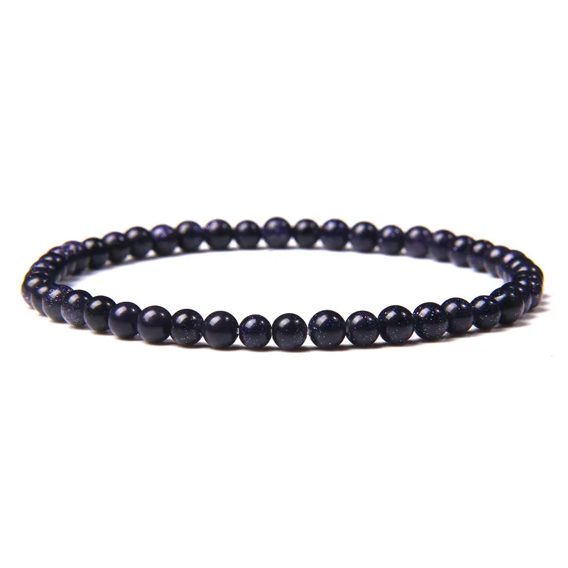 Chakra Energy Bracelet: Natural Agate & Onyx Beaded Stretch Jewelry
