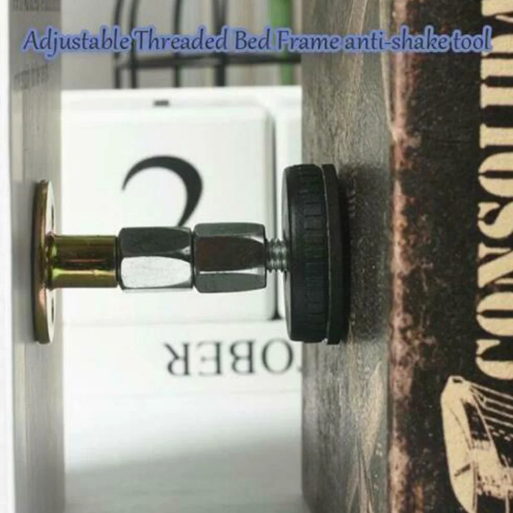 Shockproof Self Adhesive Wall Practical Bed Frame Tool Protective Bedside Fixing Threaded Adjustable Anti Shake Hardware Durable