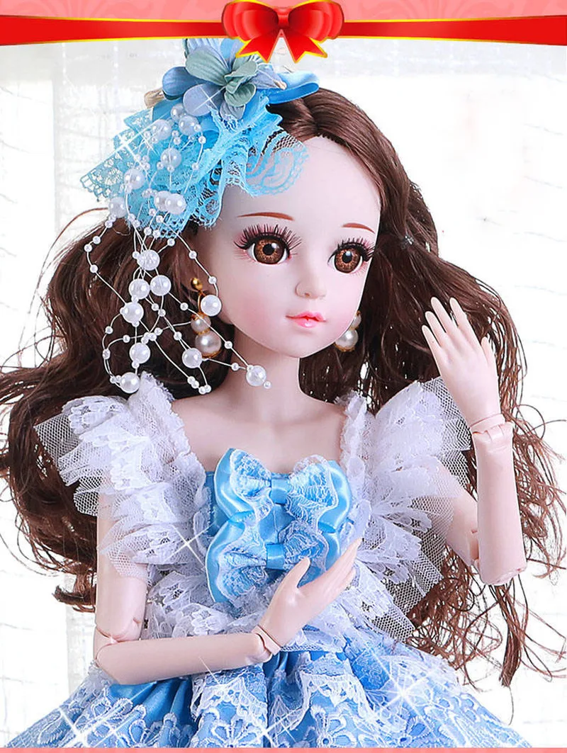 60 см принцесса Анна 1/3 bjd sd кукла макет девушка кукла мяч Соединенное тело с платьем парики Shose шляпа макияж принцессы
