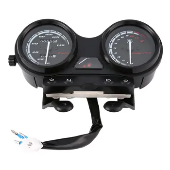 

Universal Motorcycle Black LED Light Odometer + Tachometer Speedometer Gauge for YBR125-YAMAHA-JYM125