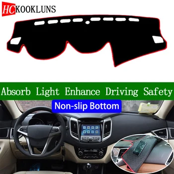 

For changan EADO 2016 2017 Non-slip Bottom Dashboard Cover Car Decals Car Stickers Interior Car Accessories