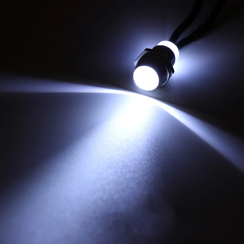 New Arrival 10Pcs DC 12V Emergency Light Indicator Signal Light Turn Signal Indicator led Light Bulb - Color: White