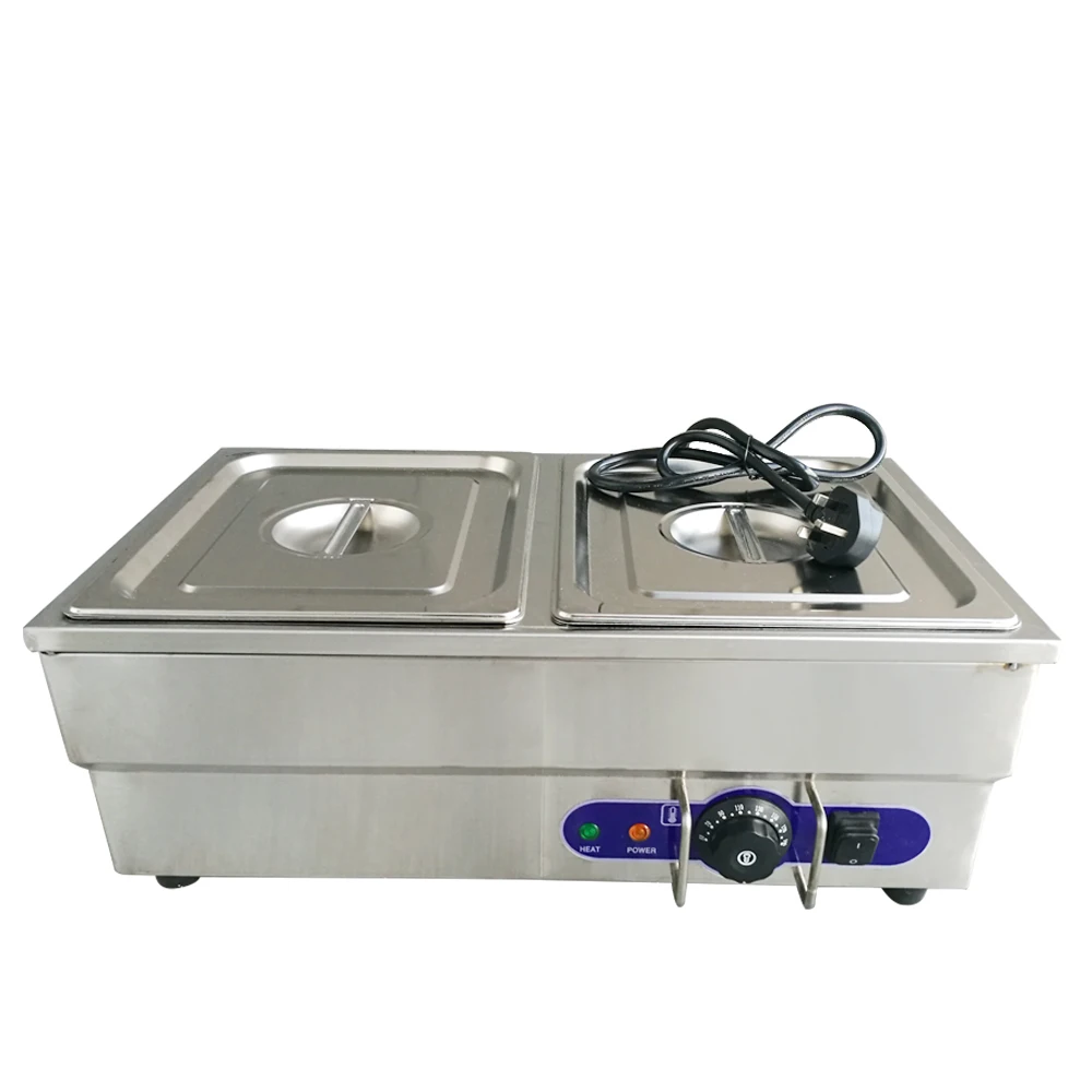 Бытовой коммерческий Bain Marie мини электрический подогреватель пищи кухня 2 Пан