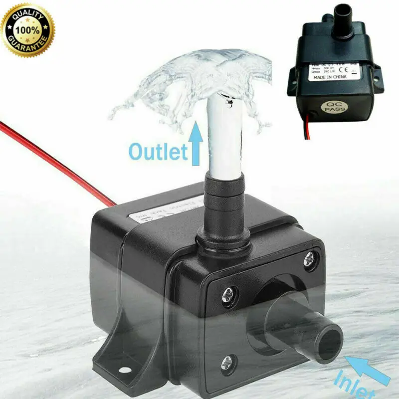 

Ultra-quiet DC 12V 4.2W 240L/H Flow Rate Waterproof Brushless Pump Mini Submersible Water Pump 2019 Brand New