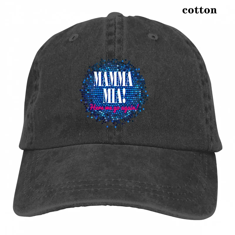 Mamma Mia Here We Go Again бейсболка для мужчин и женщин Кепка для водителя грузовика модная Регулируемая Кепка - Цвет: 3-Black
