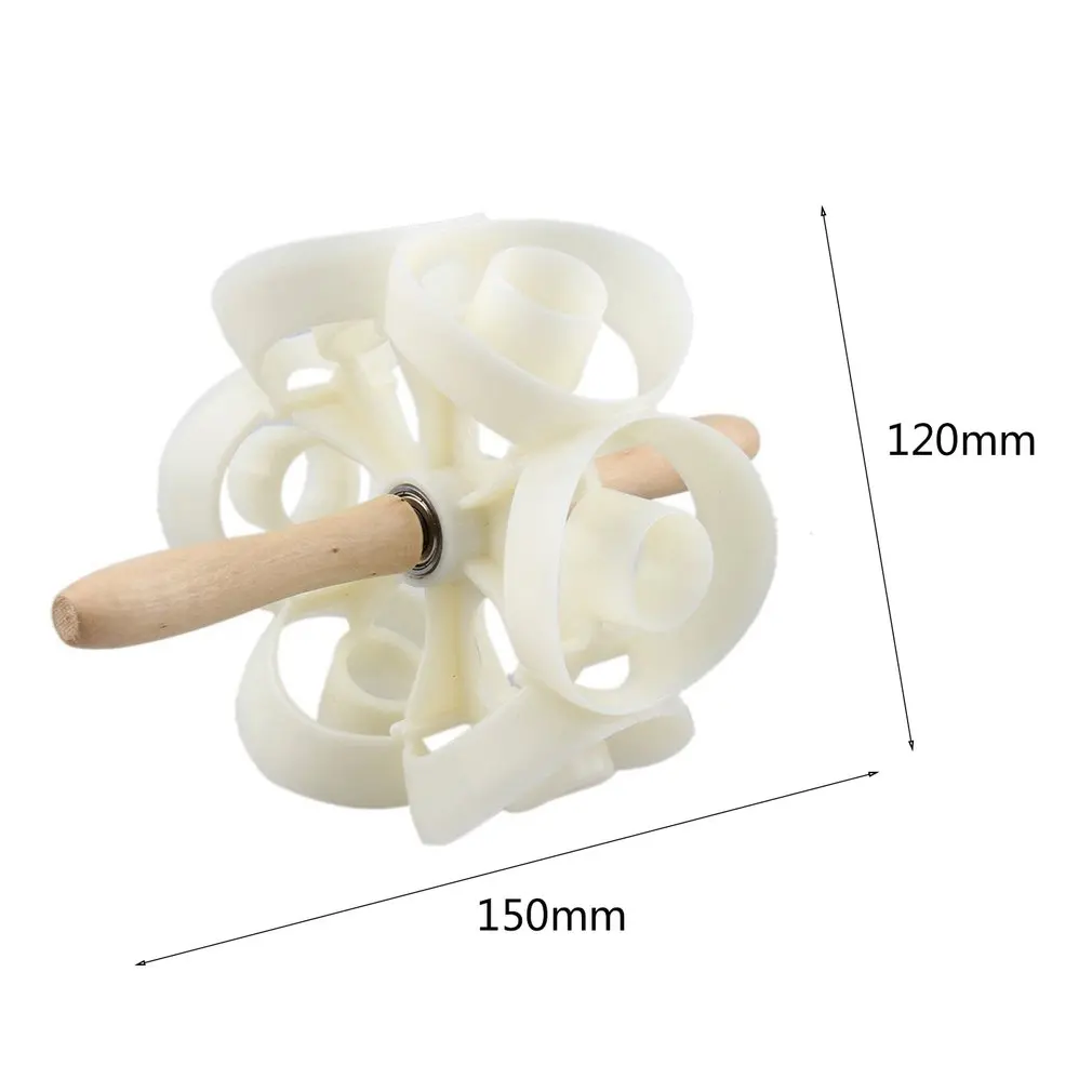 Manual plastic 6-circle donut cutter doughnut biscuit cookie fondant dough maker wood handle for bakery gadgets