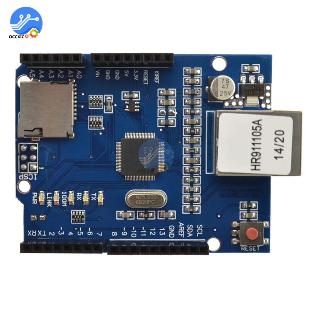 Сетевая плата расширения Ethernet Shield W5100 Mega 2560 R3 для Arduino UNO Mega2560 новинка|board for arduino|board