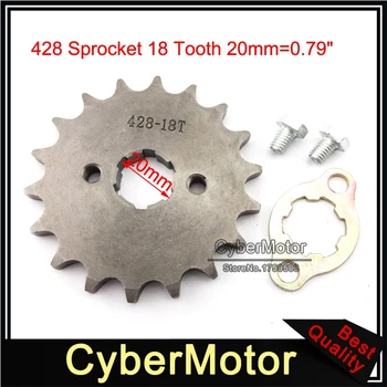 

20mm 428 18 Tooth Front Sprocket Gear For 50cc-160cc Engine Chinese Dirt Pit Trail Motor Bike ATV Quad 4 Wheeler