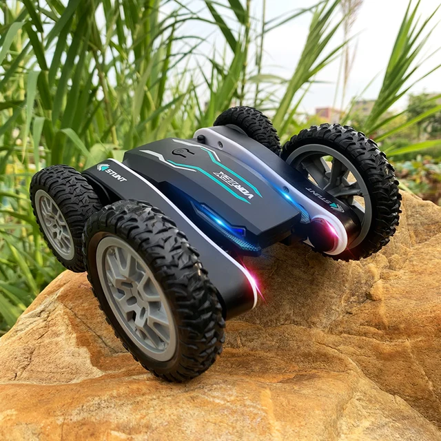 Remote Control RC Car 360 Degree Buggy Roll Deformation Vehicle Kids 2.4G 4CH Stunt Car Music Drift Dancing Toys for Children 5