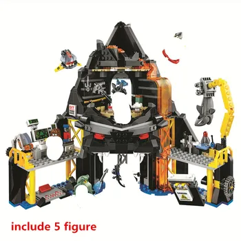 

Ninjagoed Garmadon's Volcano Lair Building Blocks Kit Bricks Marvel Ninja Classic Movie Model Kids Toys For Children Gift