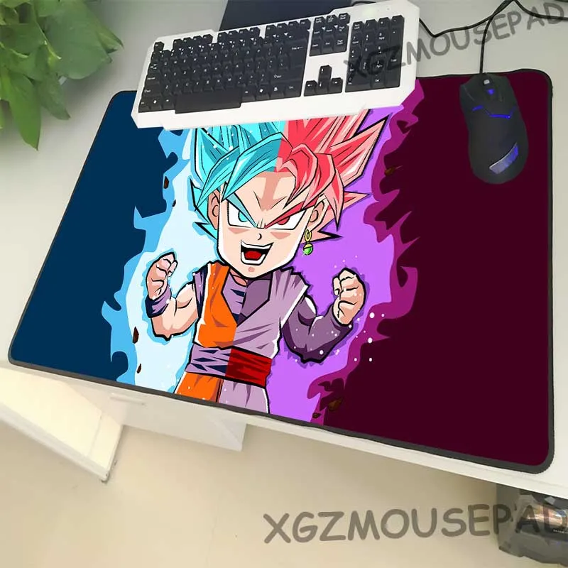 

XGZ Popular Anime Large Size Black Mouse Pad Lock Side Cartoon Dragon Ball Laptop PC Table Mat Rubber Non-slip Big Promotion