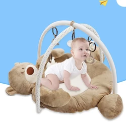 Couverture de bébé, tapis de gymnastique pour enfants, tapis de sol pour activités, tapis de couchage souple avec jouets suspendus 
