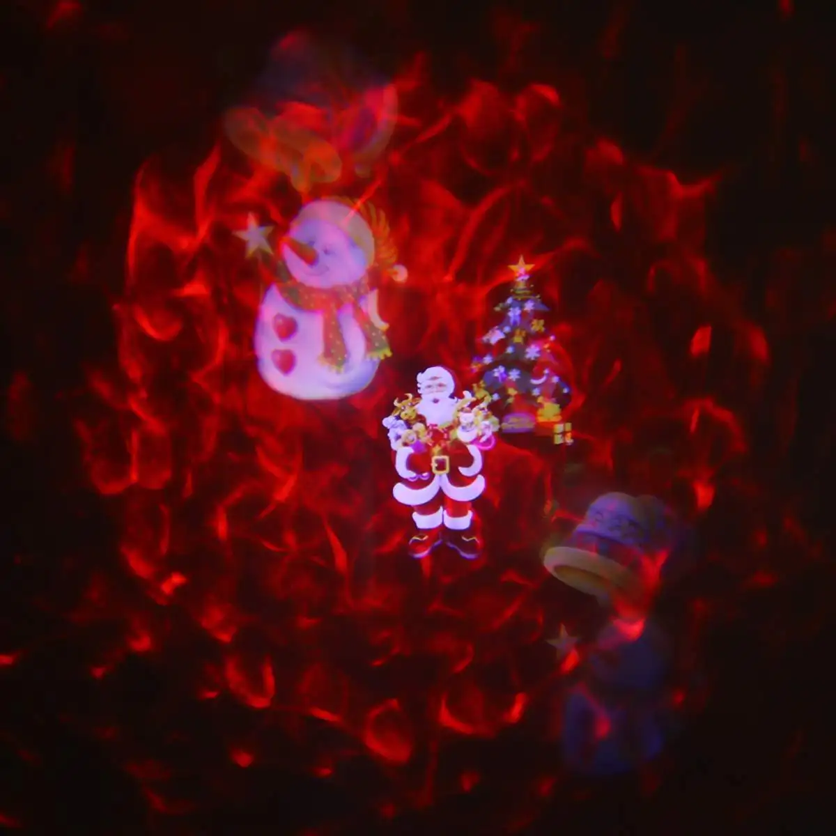 Прожектор 12 карт Светодиодный прожектор Прожекторы Двухстворчатая водяная волна открытый новогодние вечерние украшения Счастливого Рождества