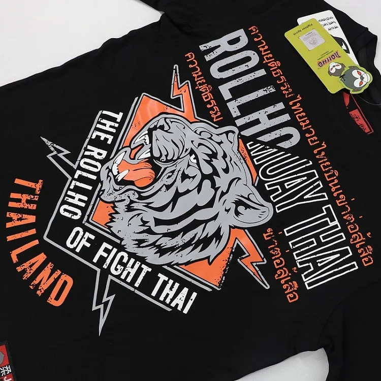 Фитнес Спортивный костюм MMA борьба рубашки с длинным рукавом футболки мужские боевые трикотажные изделия Тайгер Муай Тай беговые бои Тай боксерские шорты