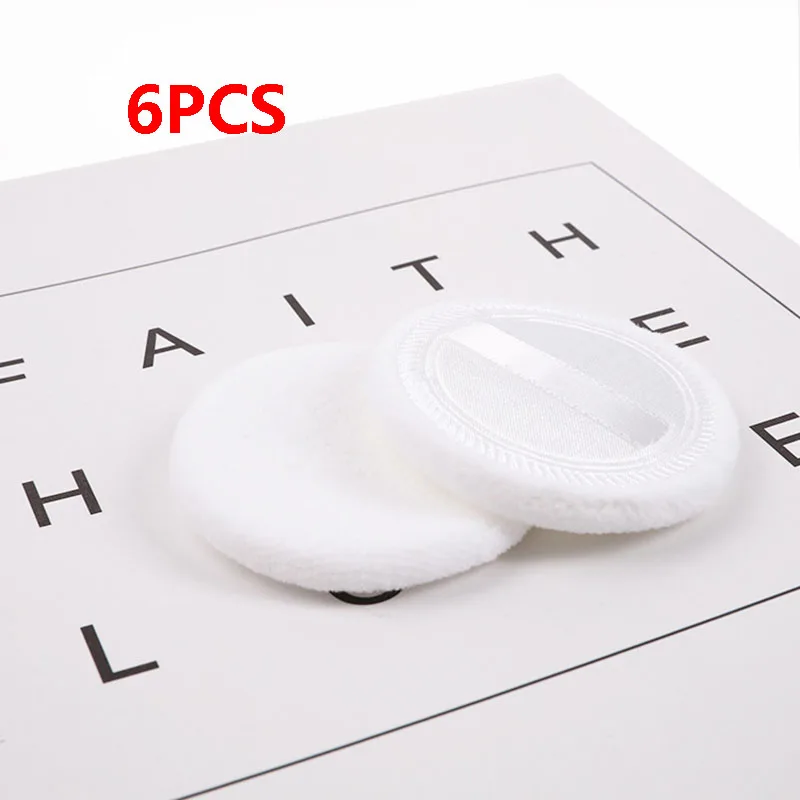 white 6PCS 6 шт. свободная сила косметический спонж красота эфирный спонж для нанесения основы под макияж косметический спонж для макияжа инструмент мягкая губка подарок для девушек - Цвет: white 6PCS