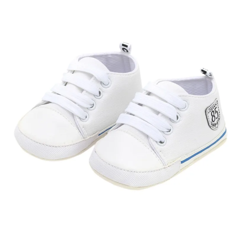 Newborn Canvas Sports Sneakers Baby Boys Girls First Walkers Shoes Infant Toddler Soft Sole Anti-slip Baby Shoes