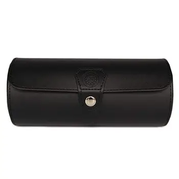 

Leather Barrel Style Carrying Case Travel Display Box Storage Bag for Watch Kit