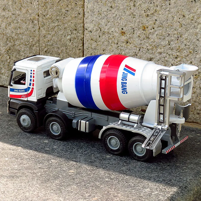Jing bang большой размер в штучной упаковке сплав модель инженерного транспортного средства Бетономешалка цемент танкер грузовой грузовик модель