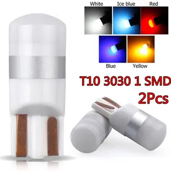 

2PCS T10 LED W5W 3030 SMD Signal Light Auto Car 12V-24V Bulb Ceramic Car Width light Side Clearance Lights interior light