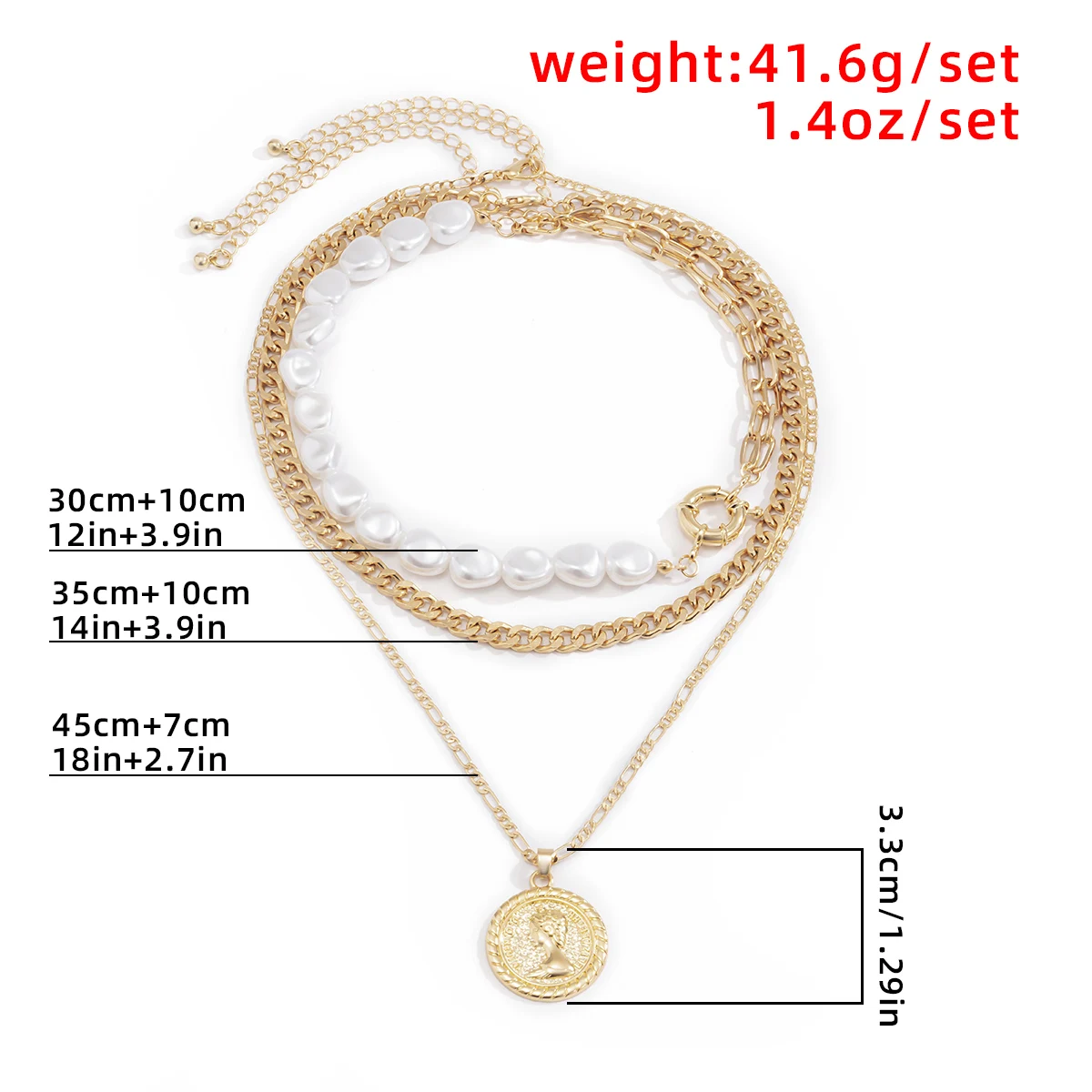 Pearl and Coin Pendant Bracelet - Image 6