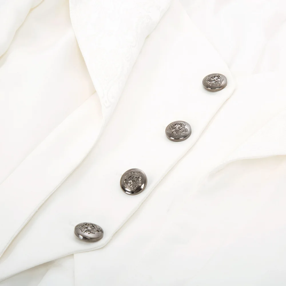 SD Женские куртки в стиле ретро Готическая куртка для езды Ренессанс искусственный Костюм-двойка с отворотом с высоким низким подолом модная женская однотонная куртка пальто