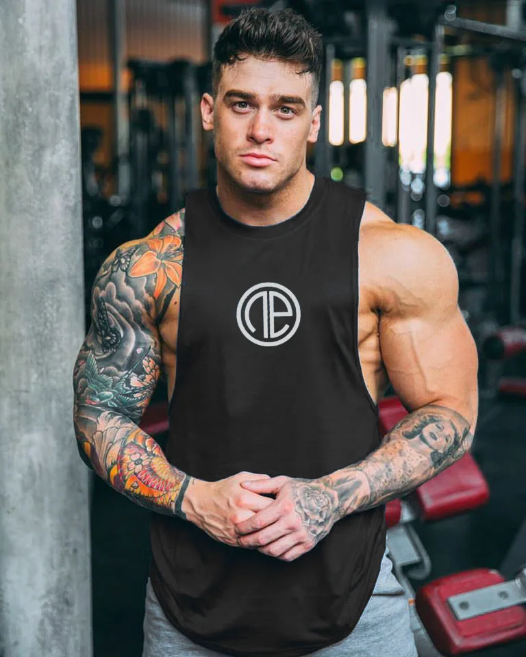 Muscle Dr. Европа и Америка Brother стиль популярный бренд спортивный жилет мужской впитывающий дышащий фитнес без рукавов Футболка