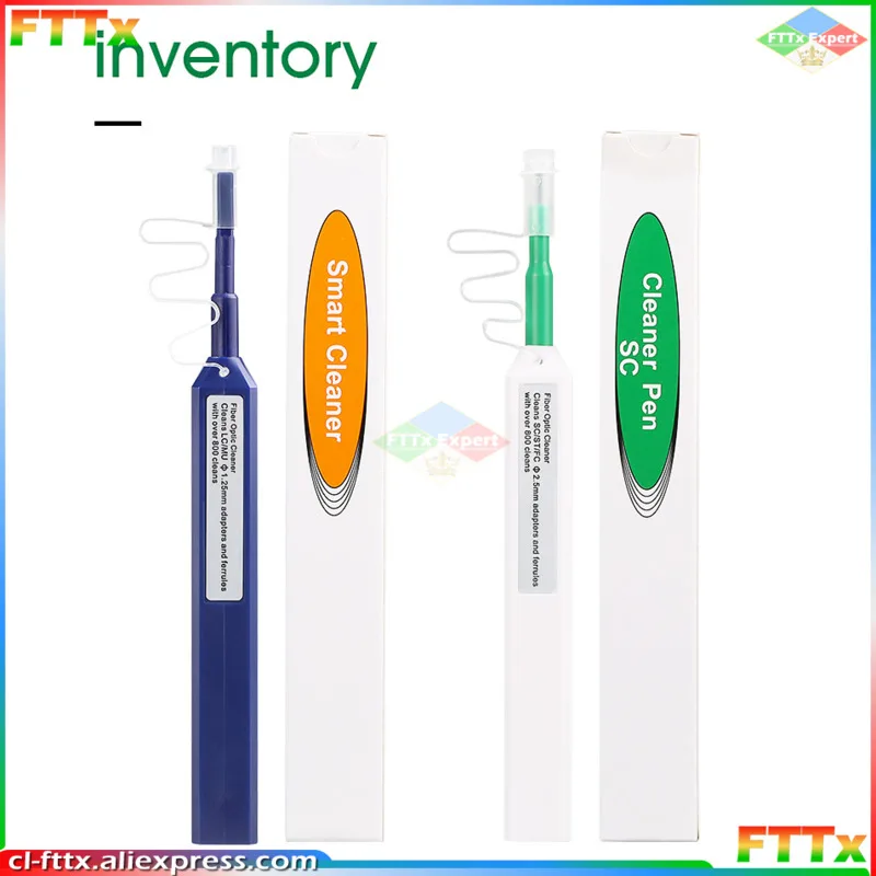 2/5pcs/lot 2.5mm(LC/SC/FC/ST) Fiber Optic Cleaner Pen 1.25mm(LC/MU) FTTH One Touch Cleaning Tool Cleaning Number of 800 Times