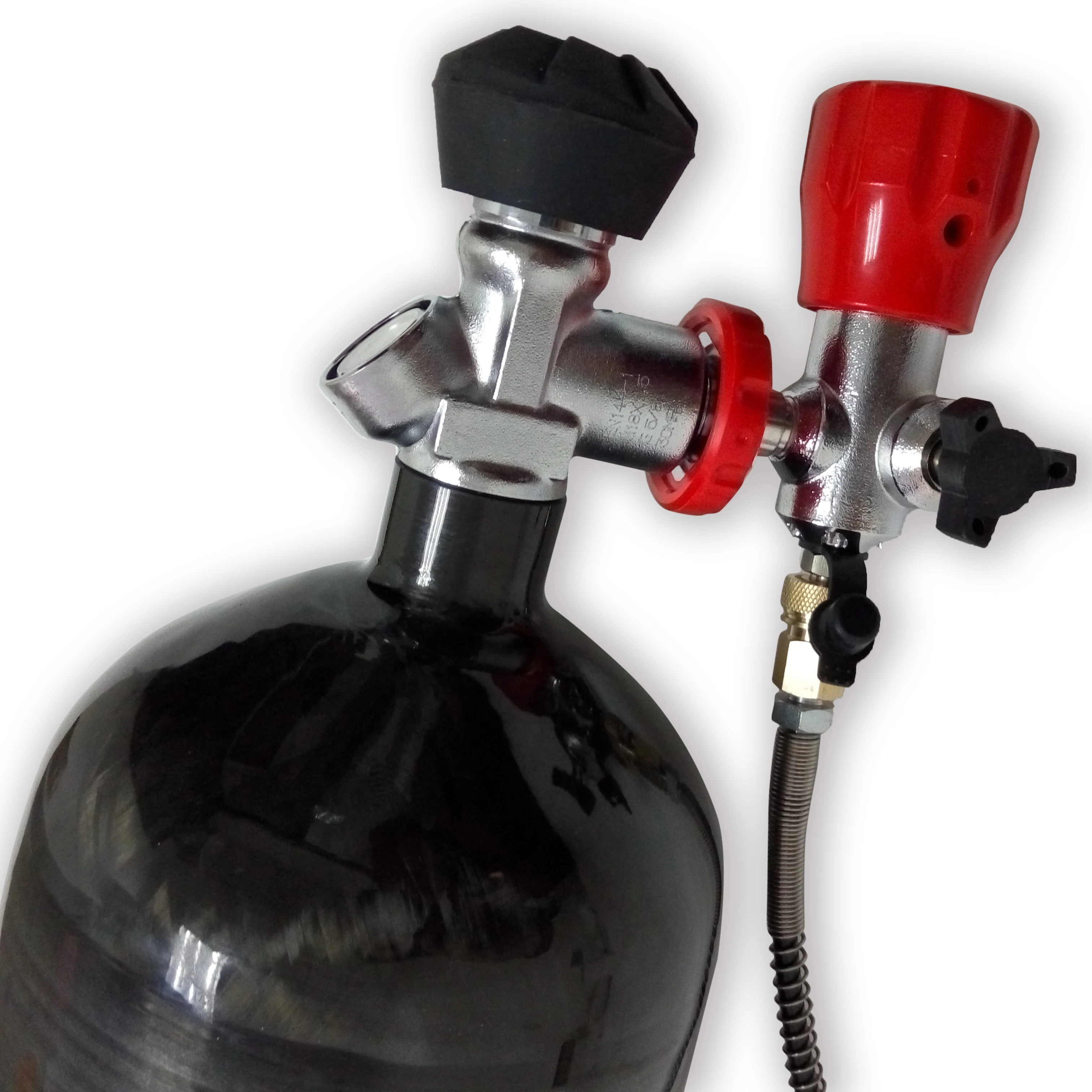 Acecare 6.8LGB бутылка сжатого воздуха высокого давления цилиндр 4500psi Мини клапан акваланга станция цилиндр черный подводный Охота