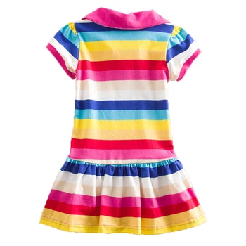 

girls dress cartoon printing summer cotton princess skirt children's clothing