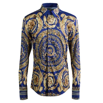 

Cloth Element Shirt Male Ethnic Group Tradition Pattern Men's Shirt Brand Men Shirt