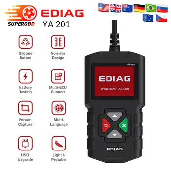 

EDIAG YA-201 Automotive OBD2 Scanner Engine YA201 Code Reader Upgrade Via USB Life Time OBD 2 Car Diagnostic Tool PK NT201 AL319