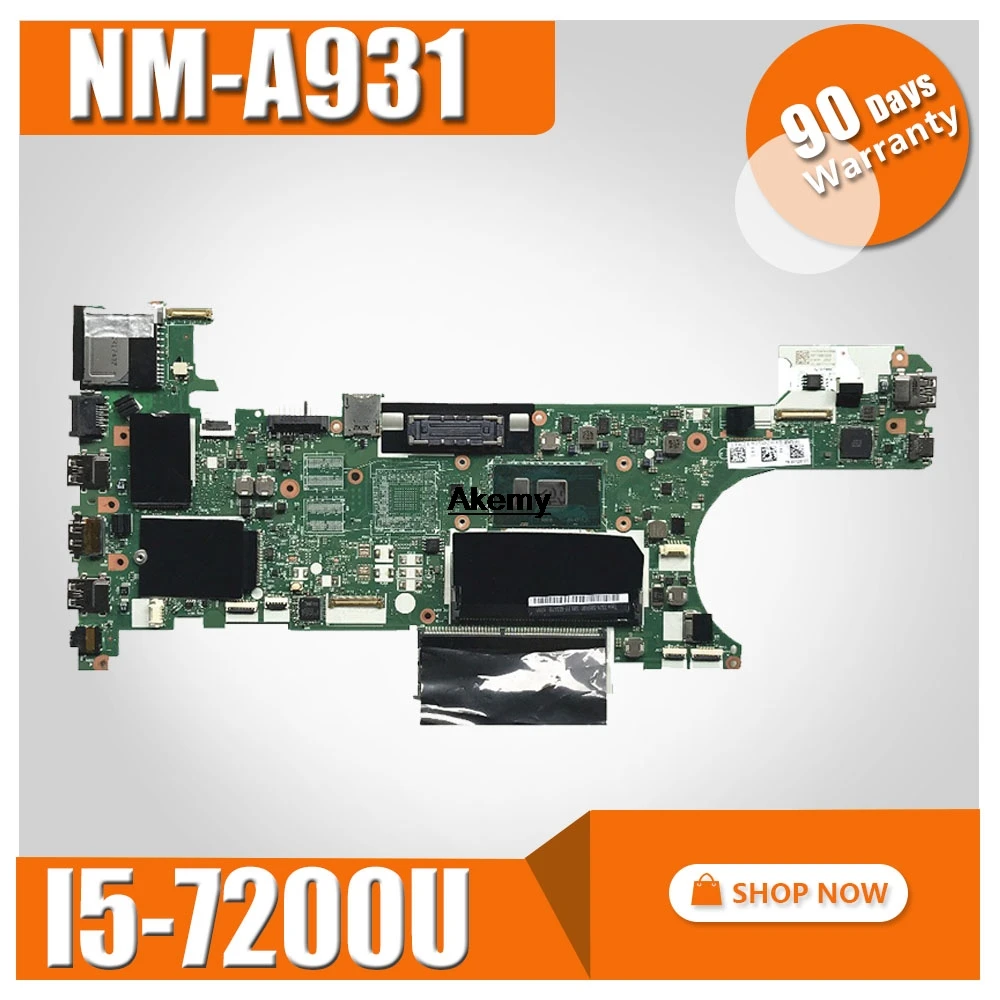 

For lenovo THINKPAD T470 Laptop Motherboard CT470 NM-A931 With i5-7200U CPU DDR4 Mainboard 100% Tested