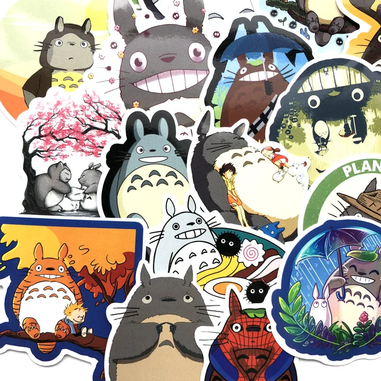 65 шт./1 упаковка Chinchilla Hayao Miyazaki наклейка Забавный милый аниме мультфильм чемодан компьютер велосипед Скутер наклейка в стиле граффити