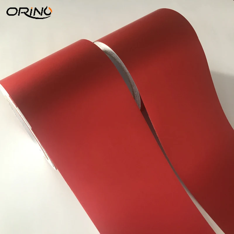 Matt Metallic Red Vinyl Wrap Sticker-2