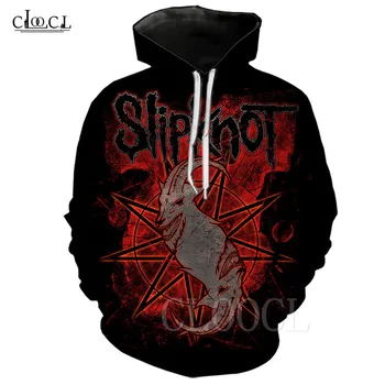 

Cool Metal Rock Band Slipknot Black Hoodies For Men Women Sweatshirts 3D Printed Goat Anime Slipknot Oversized Hoodie Sportswear