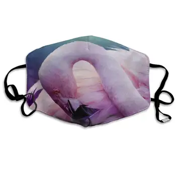 

Mouth Mask Pink Flamingo Bird Print Masks - Breathable Adjustable Windproof Mouth-Muffle, Camping Running for Women and Men