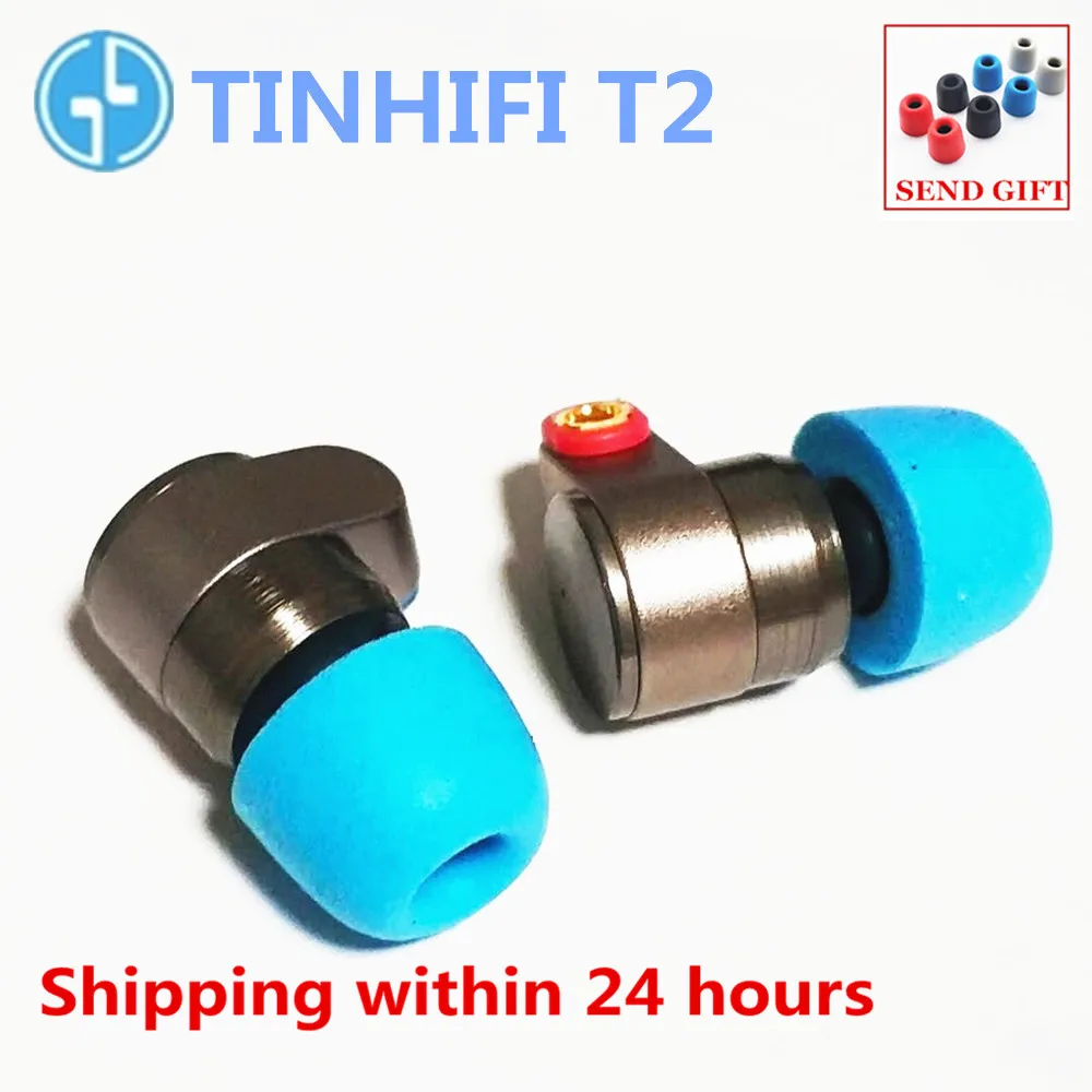 TINHIFI T2 наушники в ухо динамический привод HIFI бас наушники Металл 3,5 мм гарнитура со сменным кабелем Олово T3 T2 PRO P1 S2