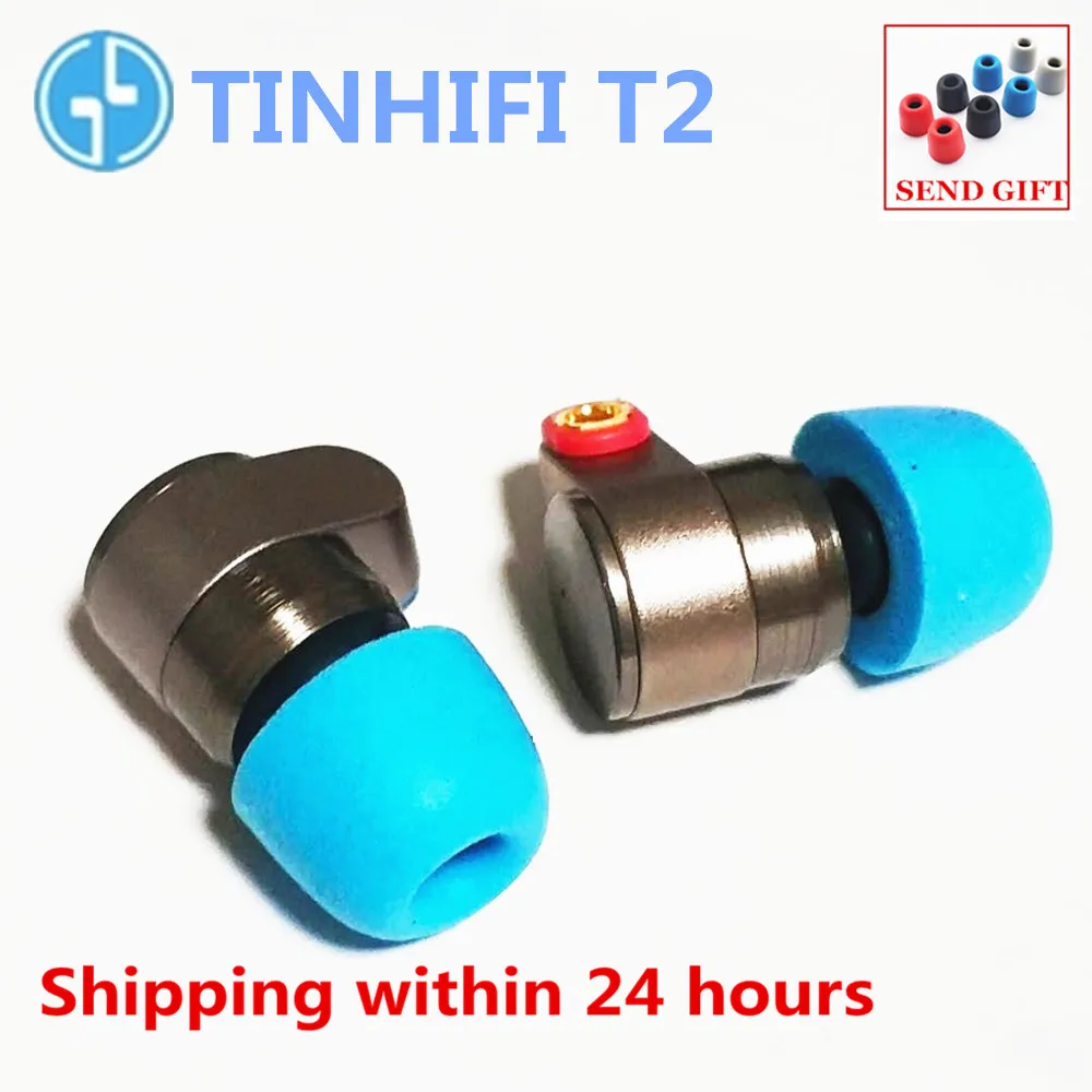 TINHIFI T2 наушники в ухо динамический привод HIFI бас наушники Металл ...