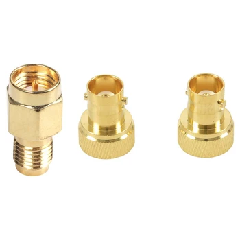 

1x SMA Male Plug to RP-SMA Female RF Coax Adapter Connector & 2Pcs RF Coaxial Coax Adapter SMA Male to BNC Female