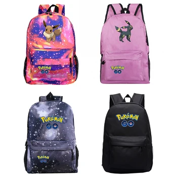 

Sac A Dos Pikachu Mochila Pokemon Backpack Anime Plecak Laptop Unisex Bookbag 45-48 Cartoon Notebook animals School Bags