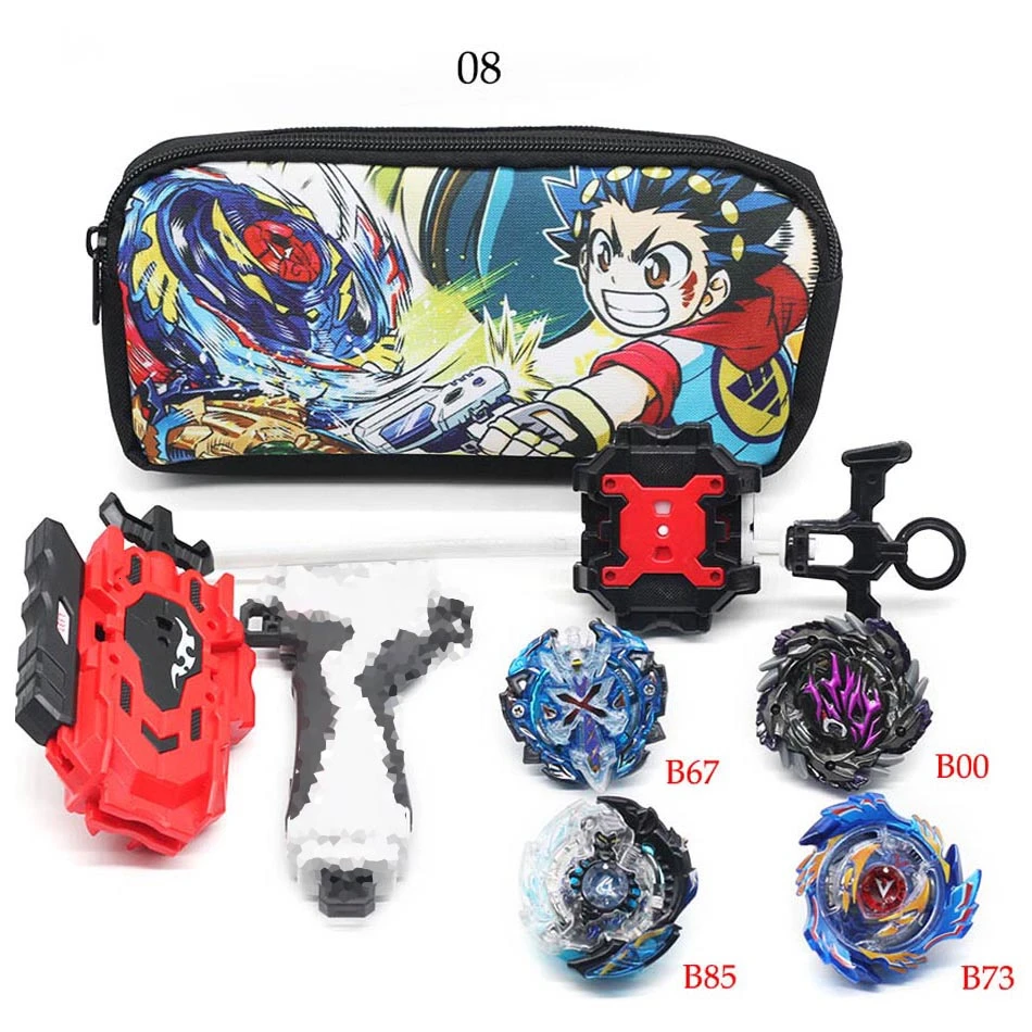Takara Tomy Bay топы набор пусковых установок Bey Burst Металл Fusion игрушки Арена лезвия Achilles Fafnir Феникс Битва Игра - Цвет: 08