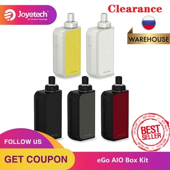 

Russia Clearance Joyetech EGO AIO Box Kit 2100mAh Battery with 2ml Tank Atomizer & BF SS316 Coil E-cig Vape Kit Vs Drag Nano